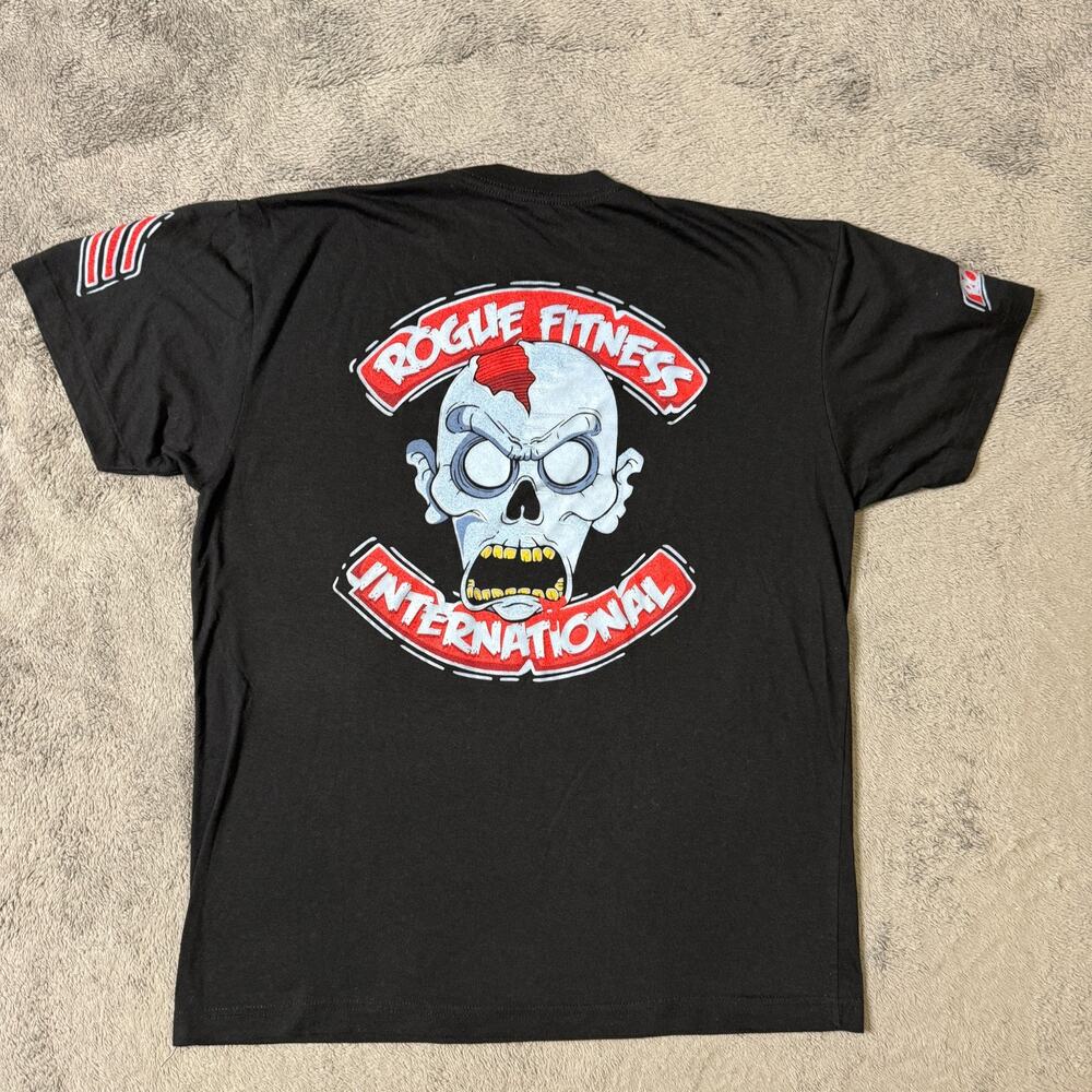 Rogue Fitness Crossfit Halloween 2019 Glow Black Gym Wod Shirt L Single Stitch